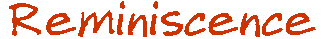 Reminiscence 3D Text